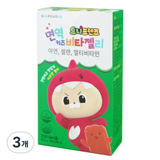 지엠팜 트니프렌즈 면역키즈 비타 젤리, 280g, 3개