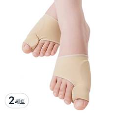外置型護墊腳趾保護套 膚色 雙腳穿戴組, 2套