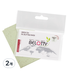 BELOTTY 綠茶吸油麵紙, 100入, 2個