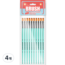 AwesomePainting 多用途設計扁刷 FLT 10入, 單品, 4個