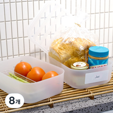 보노하우스 팬트리 수납 정리 바스켓, 반투명, 8개