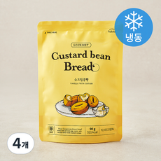 스윗팔렛트 슈크림콩빵 (냉동), 90g, 4개, 1개입