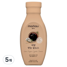 monksu 低糖萬用蠔油, 5個, 330g