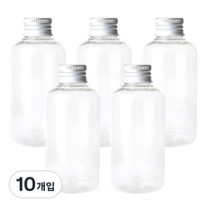 Glassdomae DT120 透明飲料容器 鋁製銀蓋, 120ml, 10個