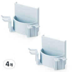 Ants 吸盤式牙刷架, 藍色, 4個