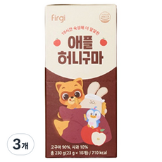 퍼기 애플 허니구마 아기 과자 10p, 애플 고구마, 230g, 3개