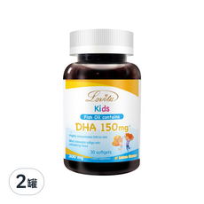 Lovita 愛維他 兒童魚油 含DHA 150mg 軟膠囊 30顆, 2罐