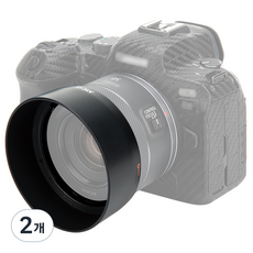 JJC 캐논 RF 50mm f/1.8 STM 렌즈 후드, LH-ES65B, 2개