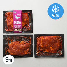 올반 숙성 춘천식 매콤닭갈비 (냉동), 180g, 9개