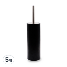papalive 浴室不鏽鋼馬桶刷清潔刷, 黑色, 5個