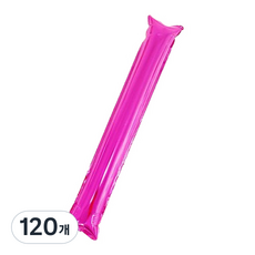 Maket Gamseong 素面加油棒氣球, 120個, 玫瑰紅