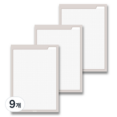 TOCTOC 彩虹色方格筆記本 A4, 棕色, 9個