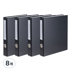에코청운 에코 D링 바인더 3공 A4 3cm, 검정, 8개