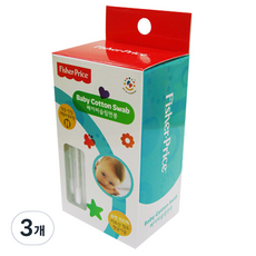 fisher-price 費雪 嬰兒細長棉花棒 70個入, 3個, 70件