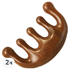 Happy Withers 木製臉部頭皮刮痧按摩器, 半月形, 2個