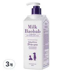 밀크바오밥 베이비&키즈 샴푸, 500ml, 3개