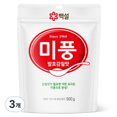 백설 발효 감칠맛 미풍, 500g, 3개