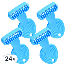 마켓링 여성용 부드러운 면도기 블루 ONE SIZE, 24개, 1개입