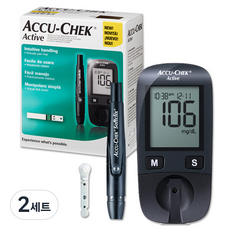 아큐첵 혈당 측정기 세트, Accu-Chek Active Set, 2세트
