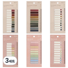 O-ON 粉彩自黏便條紙索引標籤 6種, 3套