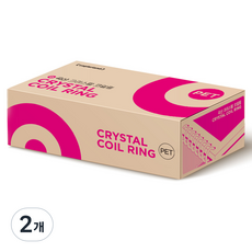 카피어랜드 3:1 PET 코일링 1kg 33개입, 화이트, 2개, 24mm