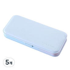 지아이니 감성 심플 연필 케이스, 스카이, 5개