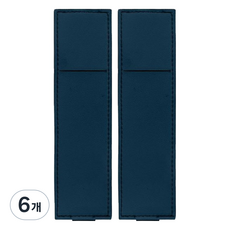 미소로운 다이어리 볼펜 홀더 L 18 x 4.5 x 0.5 cm, 네이비, 6개