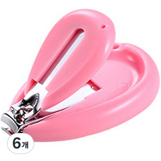 The Living 嬰幼兒專用指甲剪, 6個, 粉紅色