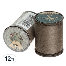 FUJIX Ltd. 富士克 Farm 鋪棉線, 112咖啡棕色, 12個