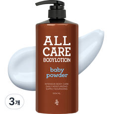 아유아유 올케어 바디로션 베이비파우더향, 3개, 1.004L