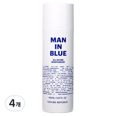 네이처리퍼블릭 맨 인 블루 올인원 모이스처라이저, 150ml, 4개