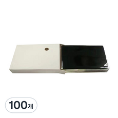 아이딜레이저 파이버 레이저 마킹기 아노다이징 알루미늄 카드 명판, 블랙 무광, 100개