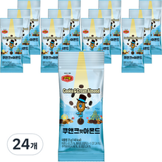 머거본 쿠앤크맛 아몬드, 25g, 24개