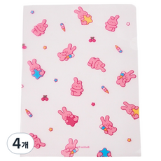 Modern House Butter Shop閃亮兔子圖案L型支架, 4個, 清除