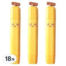 滾輪外殼清潔橡皮擦, 18個, 香蕉