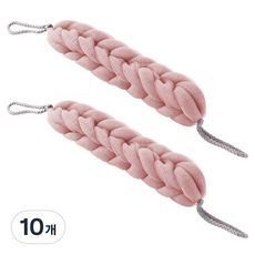 블럭마트 튼튼 롱 샤워타올, 핑크, 1개입, 10개