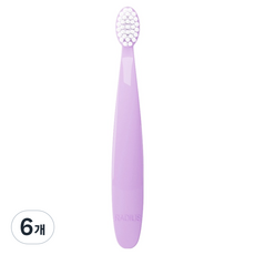 래디어스 토츠 2단계 유아 칫솔, 퍼플, 1개입, 6개