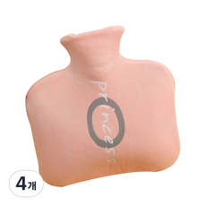 doto 字母保溫熱水袋 800ml 粉紅色, 4個