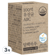 Danbaekharu 100億益生菌ABC, 30錠, 3個