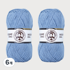 DIKTAS Madame Cotton棉質混紡毛線 2入, 013 藍寶石, 6個