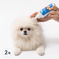 쉬즈곤 반려동물 병풀수 70% 함유 저자극 이어케어 귀세정제, 130ml, 2개