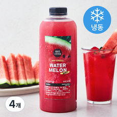 무가당 HPP 수박주스 (냉동), 1kg, 4개