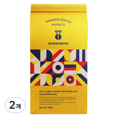 WANNABEAN ROASTERY Cherish 綜合咖啡豆, 咖啡機(中), 500g, 2個