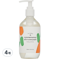꼼마망 베이비 올인원 워시, 300ml, 4개