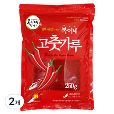 BokineMeokgeori 中國產辣椒粉 普通辣度 泡菜用 一般, 250g, 2個