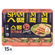 스팸 싱글 닭가슴살, 15개, 80g