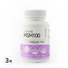 Easeland MSM 100補充錠, 84g, 3個