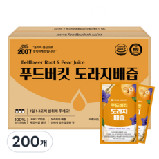 푸드버킷 도라지배즙 실속형, 80ml, 200개