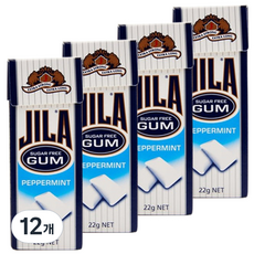 자일라 페퍼민트 껌, 22g, 12개