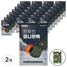 칸투칸 포켓형 핫팩 미니 38g x 80p 고급 극세사 전용 핫팩 파우치 랜덤발송, 2개